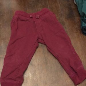 Red sweat pants worn a handful of times